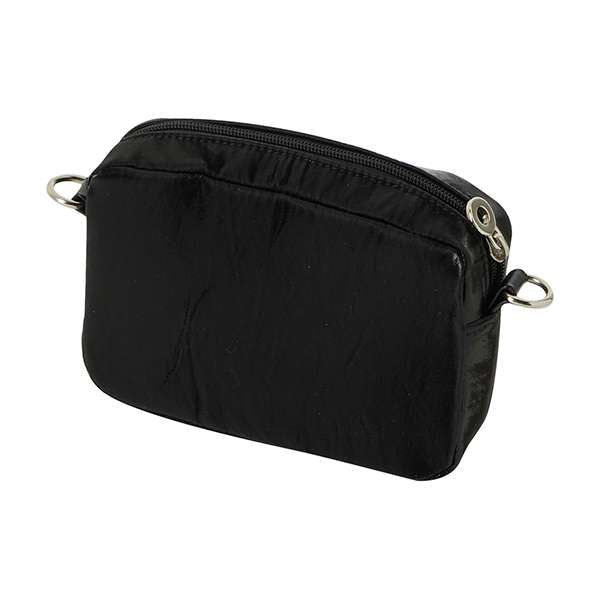 Black zip up online bag